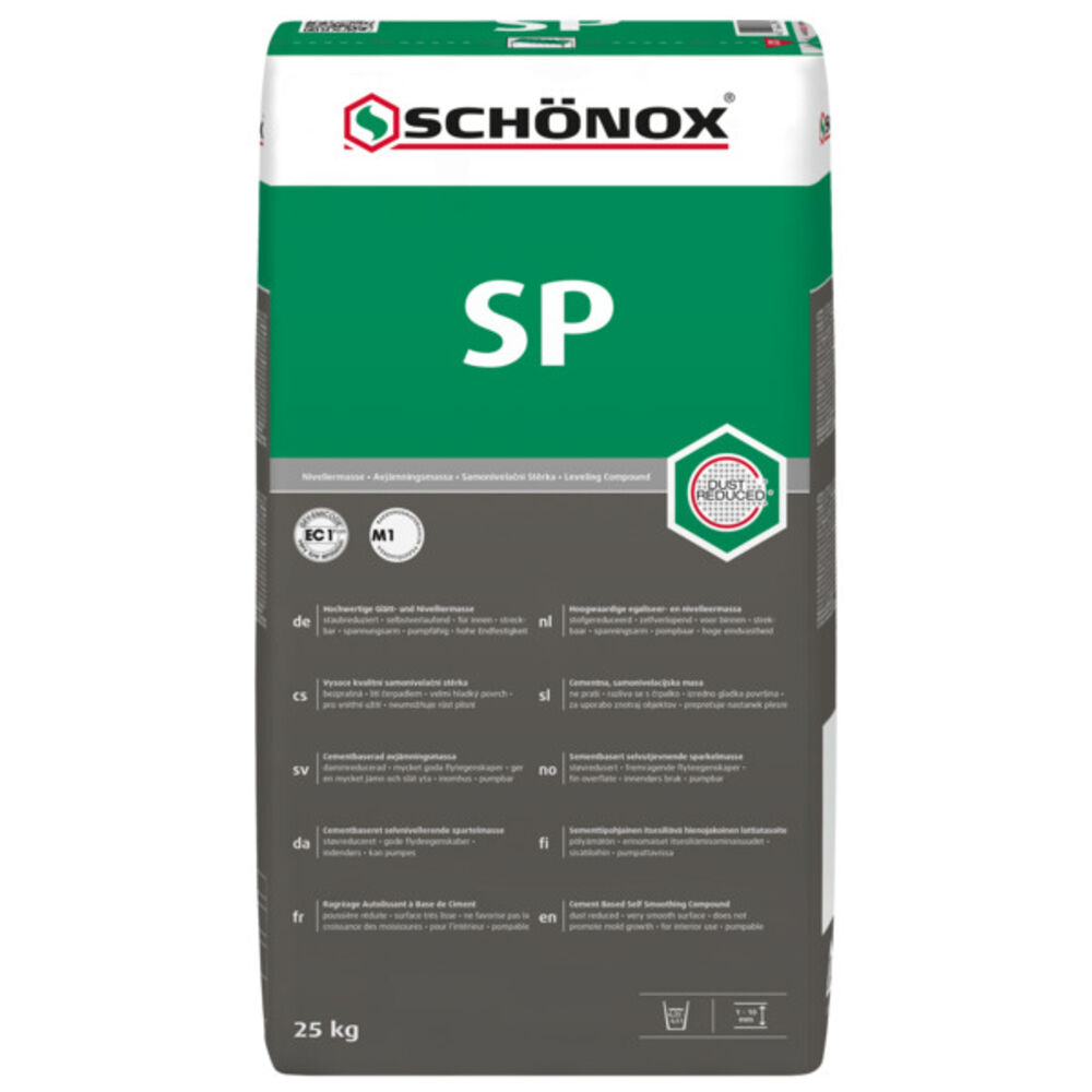 Schønox Avrettingsmasse Gulvsparkel SP 25kg