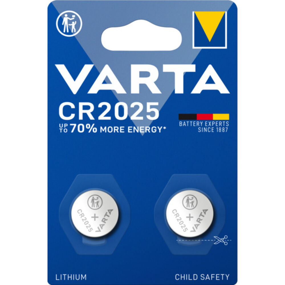Varta Knappcellebatteri CR-2025 2pk