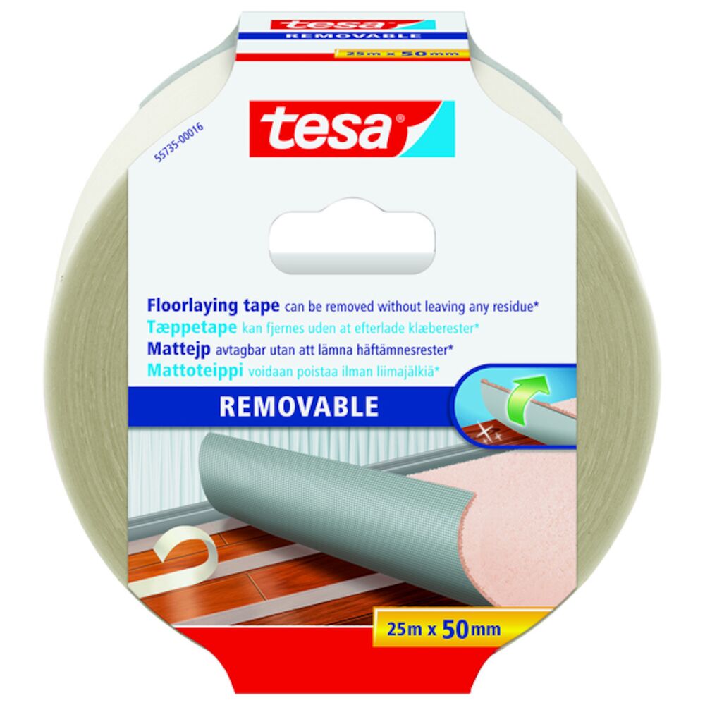 Tesa Teppetape Avtagbar 50 mm x 7 m