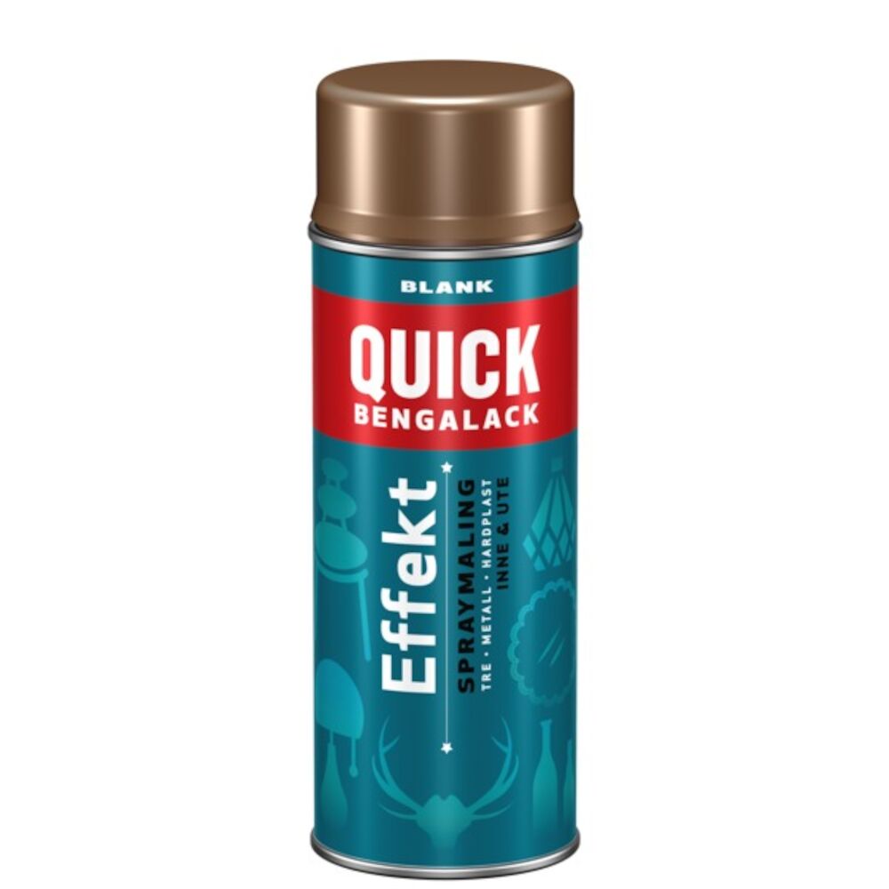 Quick Bengalack Effektspray Kobber Metallic Blank 400 ml