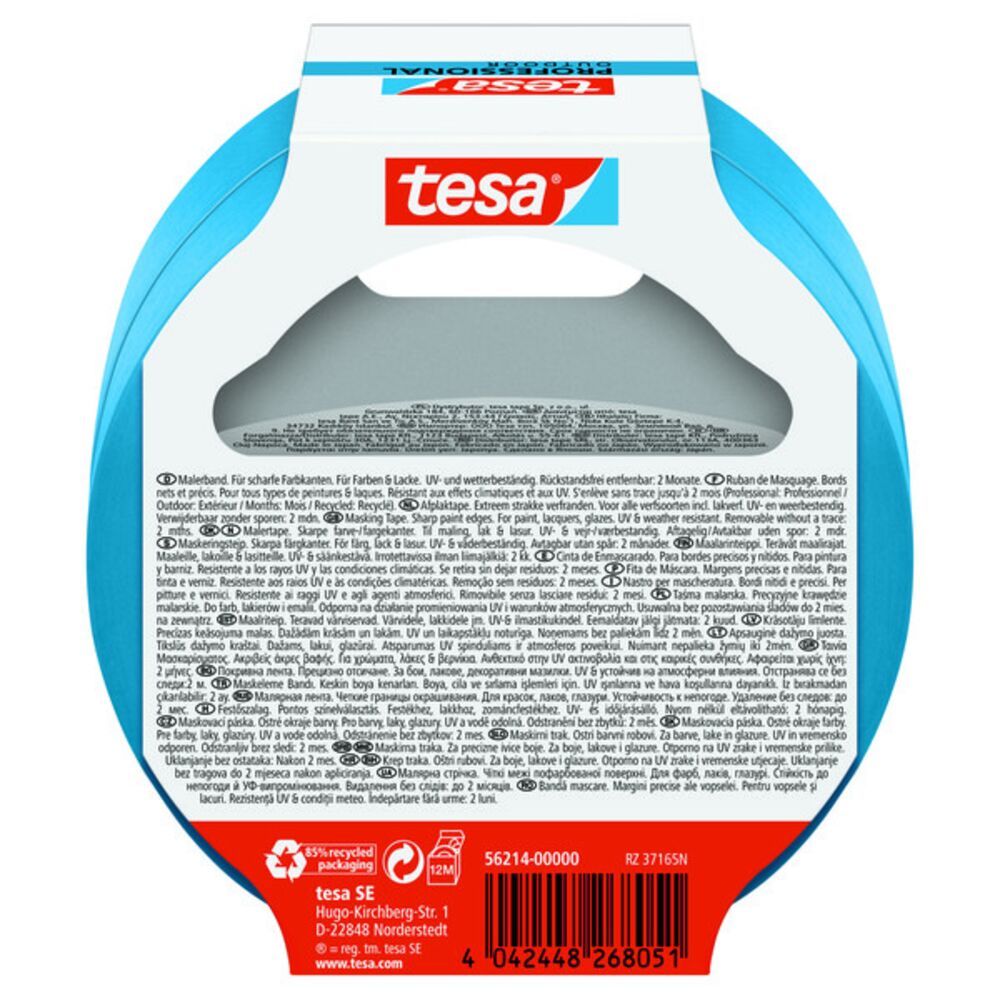 Tesa Precision Maskeringstape Ute 2 pk - 25 mm x 25 m