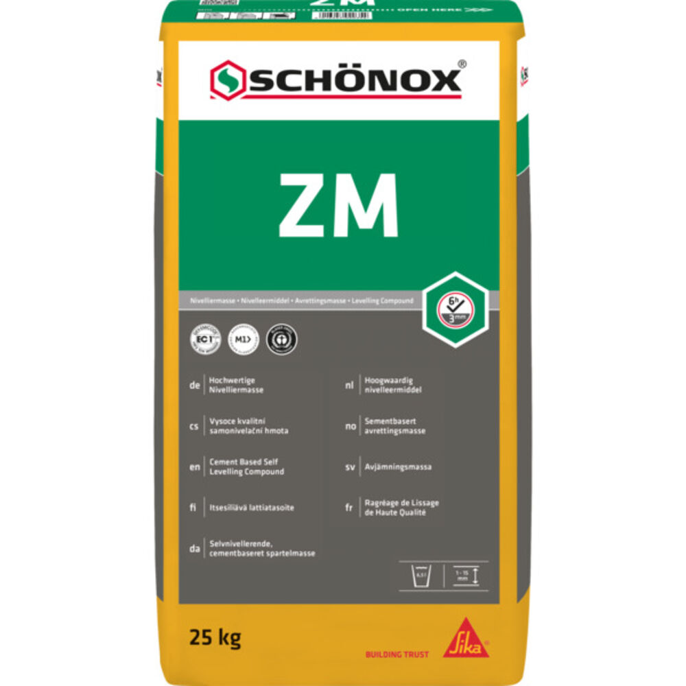 Schønox Avrettingsmasse Gulvsparkel ZM 25kg